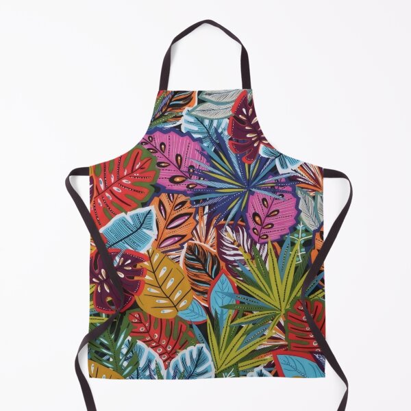 Item preview, Jungle Sauvage Fabric Print (Red) designed and sold by CMooreWorx.