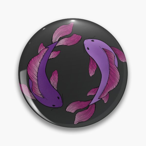 Item preview, koi fish - purple and pink designed and sold by Kiniusia.