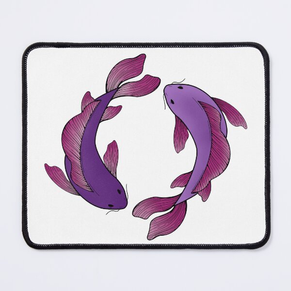 Item preview, koi fish - purple and pink designed and sold by Kiniusia.
