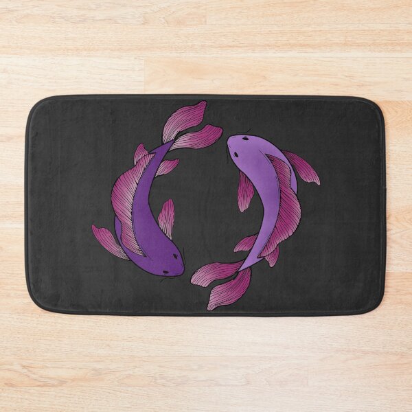 Item preview, koi fish - purple and pink designed and sold by Kiniusia.