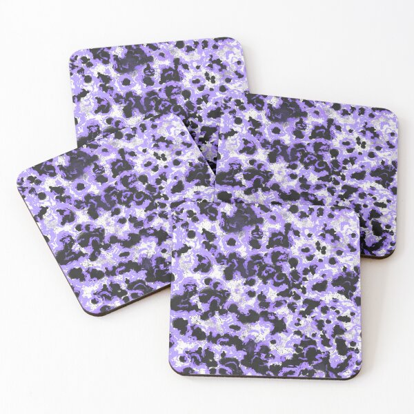 Item preview, Black and purple abstract pattern designed and sold by MariDaniArt.