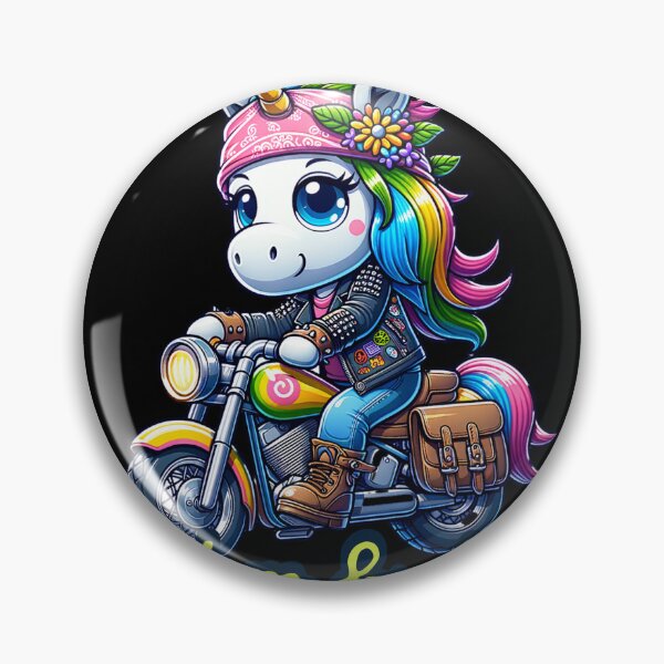 Item preview, Biker Bliss Unicorn designed and sold by LaldyAnimals.