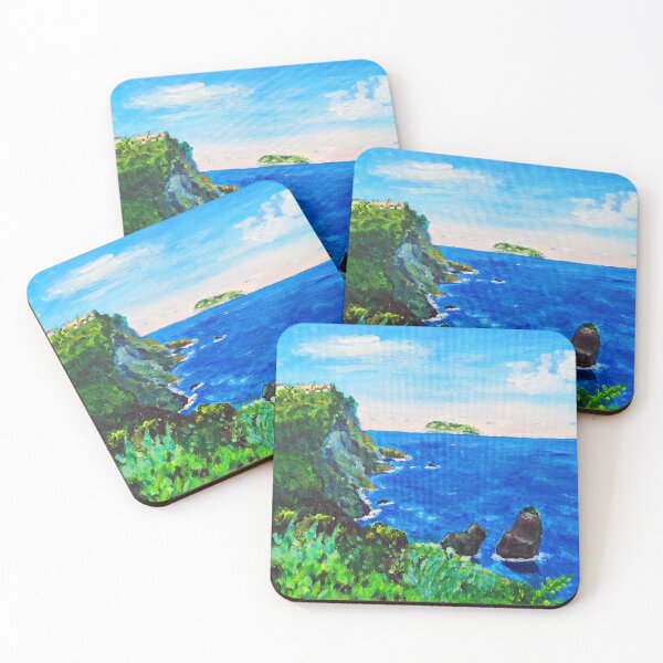 Item preview, Flores Island, The Azores (Acrylic Painting) designed and sold by Tyulnia.