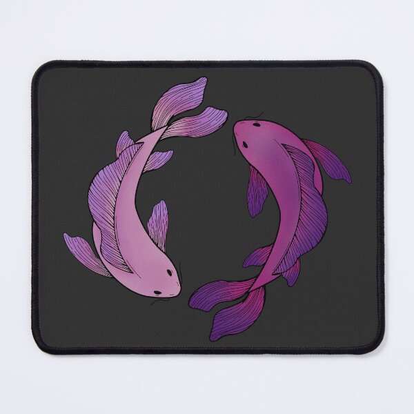 Item preview, koi fish - pink and purple designed and sold by Kiniusia.