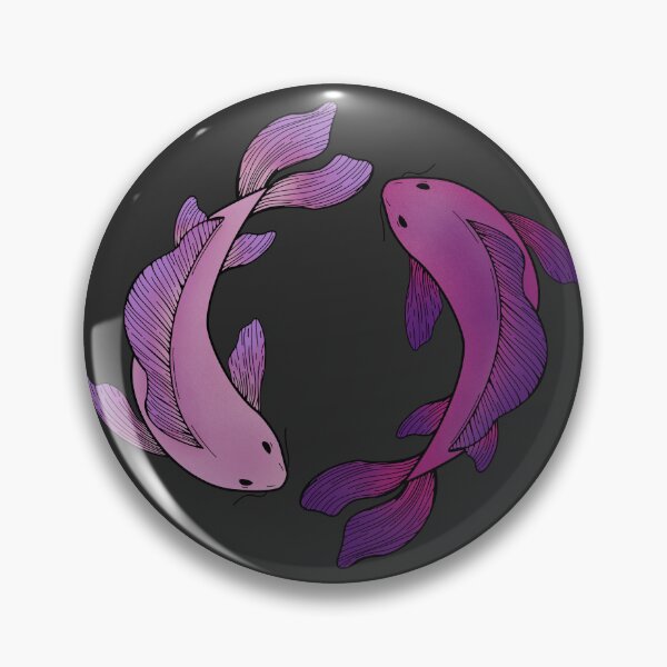 Item preview, koi fish - pink and purple designed and sold by Kiniusia.