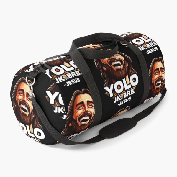 Item preview, YOLO JK BRB Jesus designed and sold by plushism.