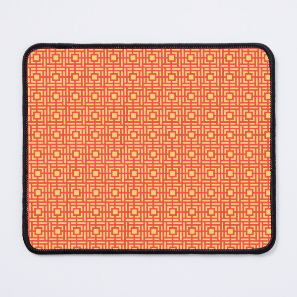 Item preview, Orange & Yellow Square Cube Maze Repeat Infinity Pattern designed and sold by Alchemy-A-La-G.
