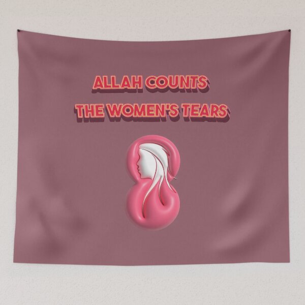 Item preview, Allah counts the women's tears t-shirts designed and sold by Firas Aljazzar.