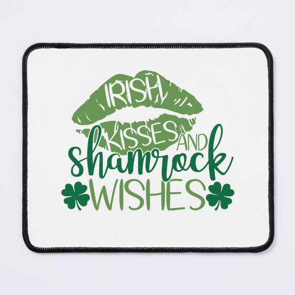 Item preview, Irish Kisses and Shamrock Wishes - Big Green Kiss Edition designed and sold by caFUNated.