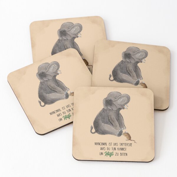 Item preview, Mouse helps elephant: saying for more bravery designed and sold by InkofNocturna.