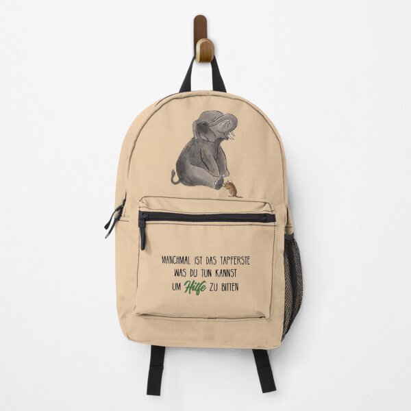 Item preview, Mouse helps elephant: saying for more bravery designed and sold by InkofNocturna.