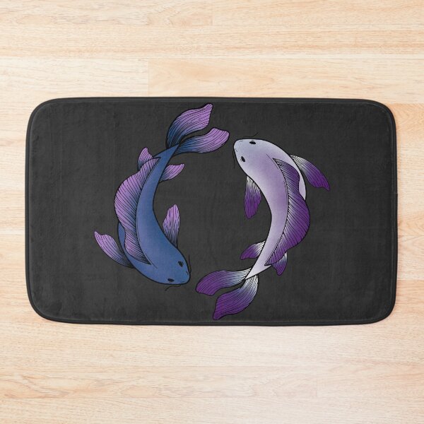 Item preview, koi fish - blue and purple designed and sold by Kiniusia.