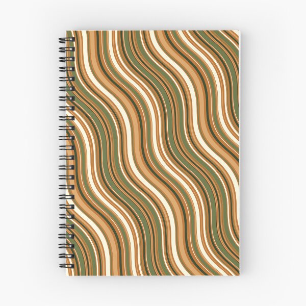 Item preview, Green Brown & White Parallel Wave Lines Infinity Pattern designed and sold by Alchemy-A-La-G.