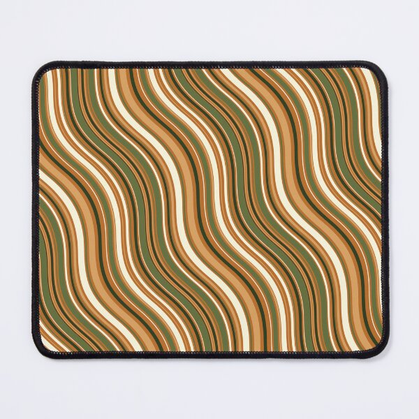 Item preview, Green Brown & White Parallel Wave Lines Infinity Pattern designed and sold by Alchemy-A-La-G.