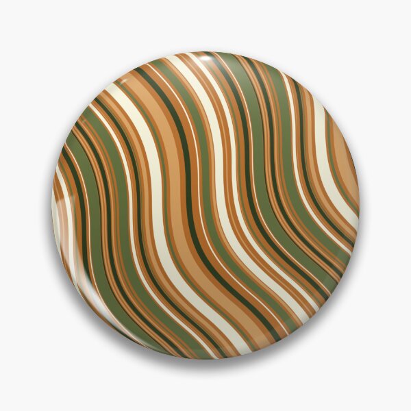 Item preview, Green Brown & White Parallel Wave Lines Infinity Pattern designed and sold by Alchemy-A-La-G.