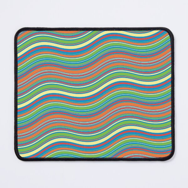 Item preview, Blue Red & Green Parallel Wave Lines Infinity Pattern designed and sold by Alchemy-A-La-G.