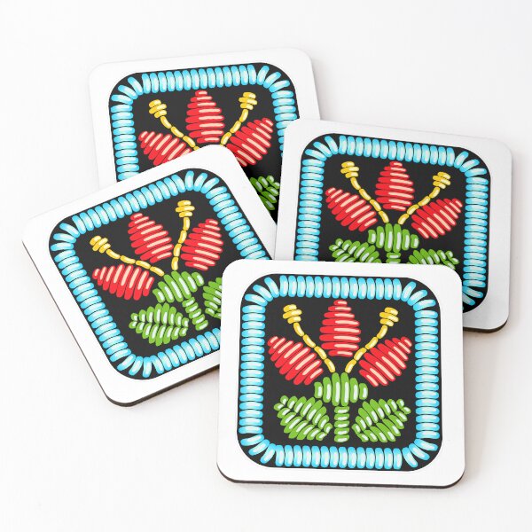 Item preview, big colorful embroidered flower designed and sold by kebello-shop.