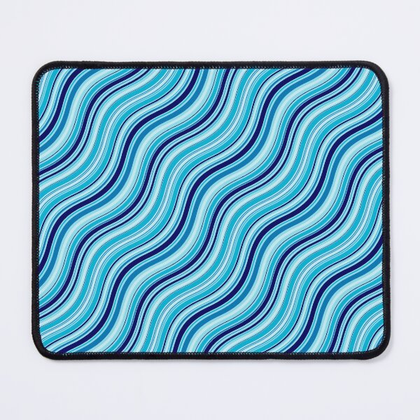 Item preview, Blue White & Navy Parallel Wave Lines Infinity Pattern designed and sold by Alchemy-A-La-G.