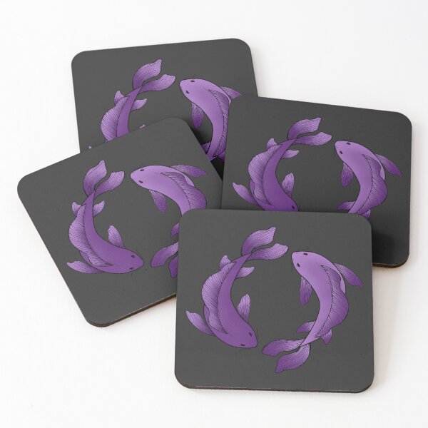Item preview, koi fish - purple designed and sold by Kiniusia.
