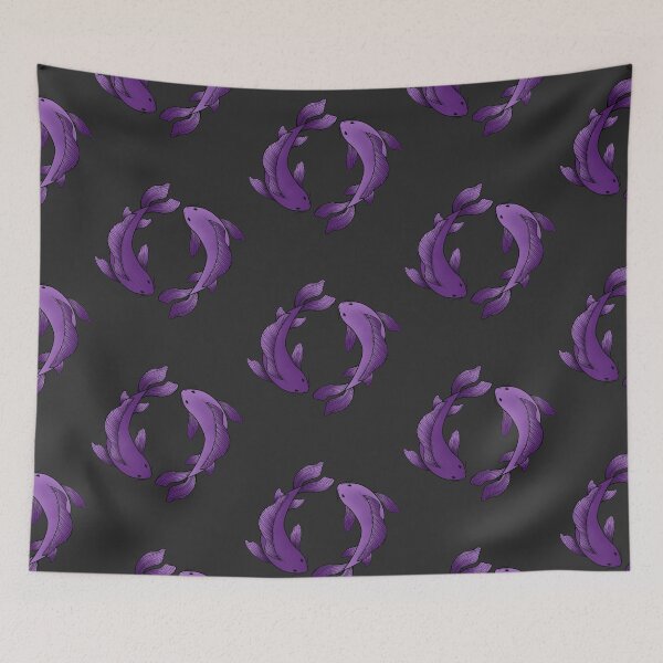 Item preview, koi fish - purple designed and sold by Kiniusia.