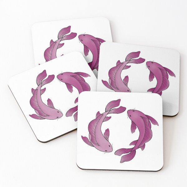 Item preview, koi fish - pink designed and sold by Kiniusia.