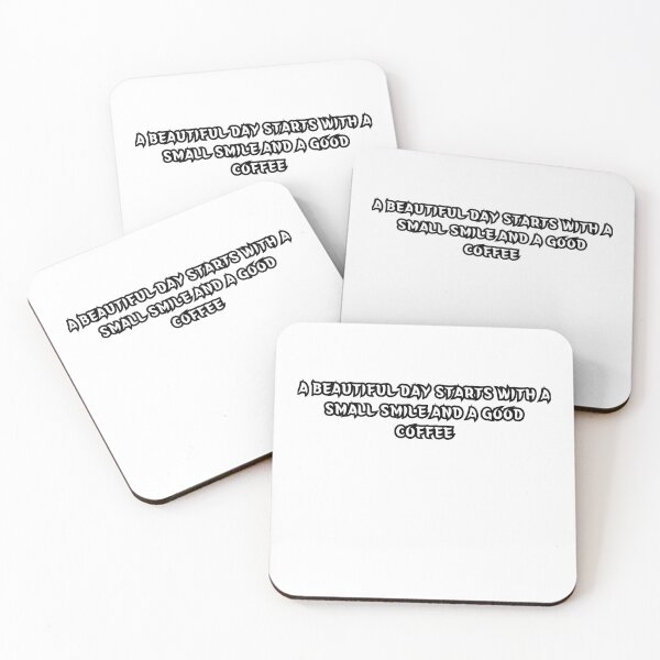 Item preview, A BeautifulDay Starts With a Small Smile And a Good Coffee designed and sold by visyoniulian.