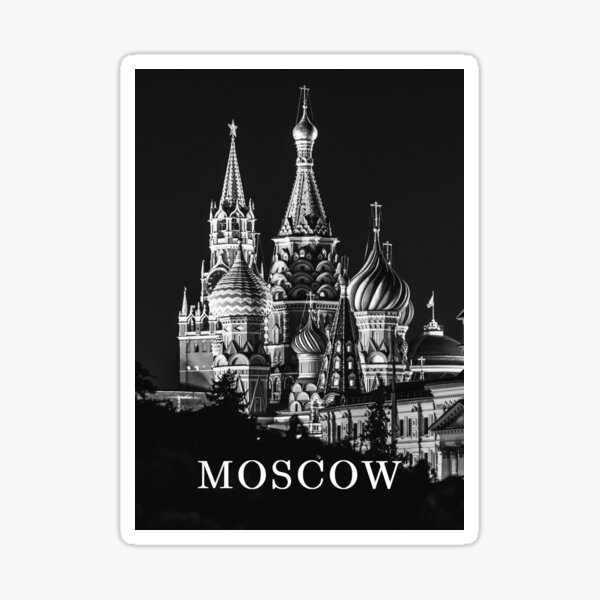 Item preview, Black and White Moscow Russia Asia designed and sold by ShopJoel.