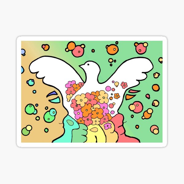 Peace Dove Sticker