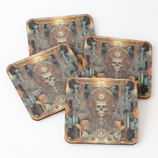 Item preview, Steampunk Skull #1 designed and sold by AccordingtoAI.