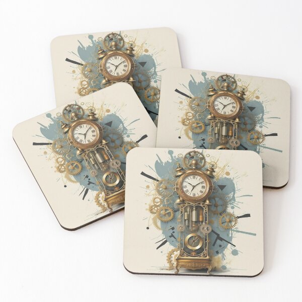 Item preview, Steampunk Timepiece: Vintage Grandfather Clock designed and sold by meowjourney.