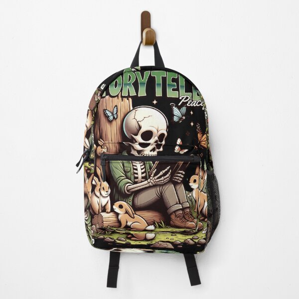 Item preview, Cottagecore Storyteller Skeleton - Book Nature Lovers Gift designed and sold by InkyGenies.