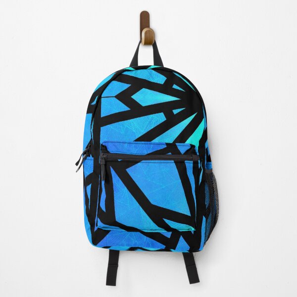Item preview, Kaleidoscope of lines in shades of blue designed and sold by Juletones-Art.