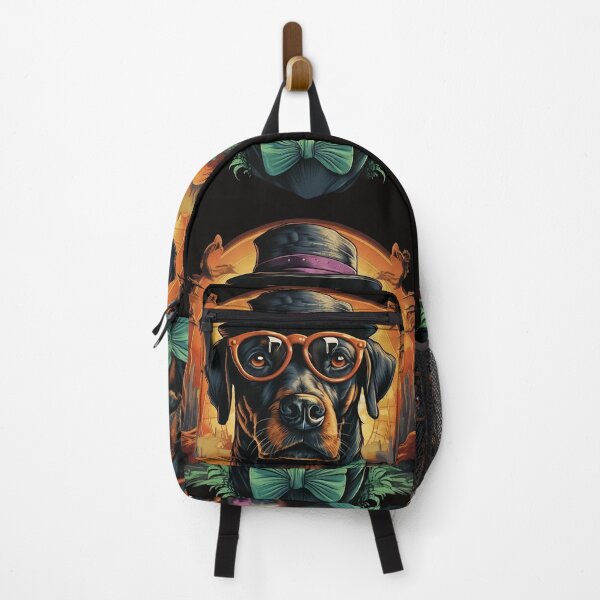 Item preview, Doberman Dog With Hat And Glasses Art, designed and sold by Obsidian Ink by Wilshire.