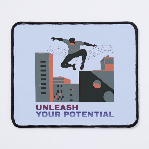 Item preview, Parkour Potential Unleashed - Aesthetic Guy Doing Parkour Illustration designed and sold by Tecnofa.