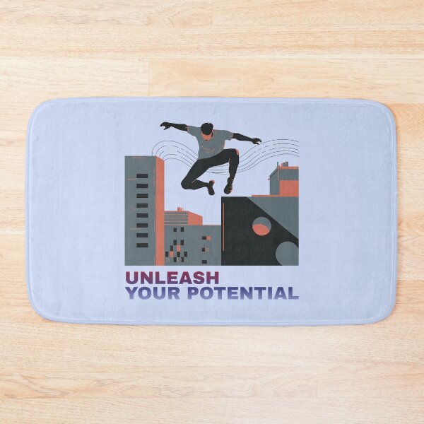 Item preview, Parkour Potential Unleashed - Aesthetic Guy Doing Parkour Illustration designed and sold by Tecnofa.