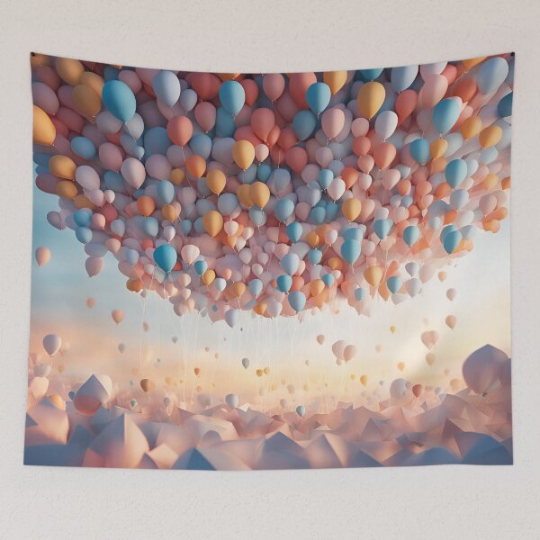 Item preview, Origami Art - Dawn's Balloon Ballet: A Sky-Soaring Symphony designed and sold by ArtfulFolds.