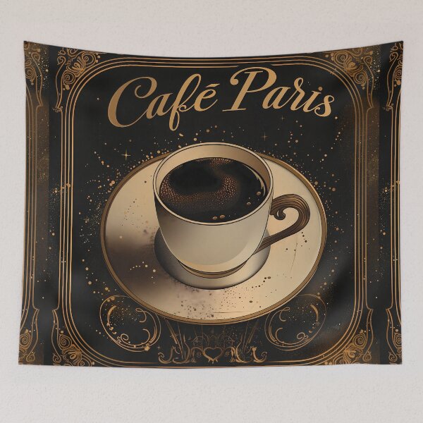 Item preview, Elegant Vintage Coffee Poster - Café Paris Chic Art Deco Design designed and sold by David Balzen.