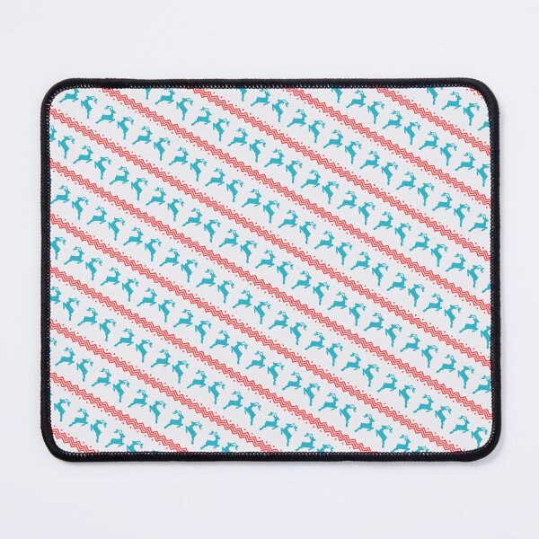 Item preview, White Red & Teal Reindeer Winter Season Infinity Pattern designed and sold by Alchemy-A-La-G.