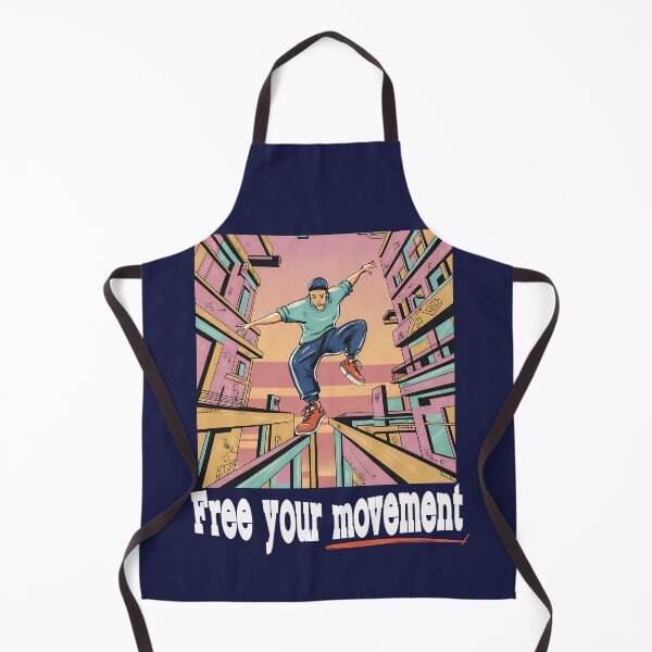 Item preview, Free Your Movement - 90s Nostalgic Parkour Guy Illustration designed and sold by Tecnofa.