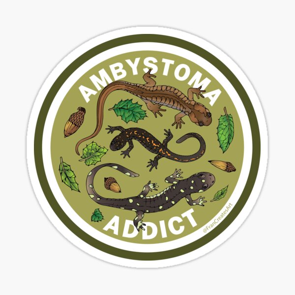 Item preview, Ambystoma Addict: West (Green) designed and sold by Fran  Creates Art.