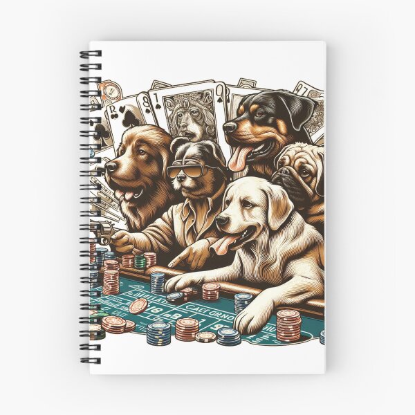 Item preview, Dogs shooting dice designed and sold by obviouslogic.