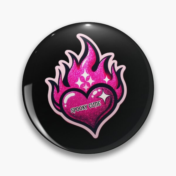 Item preview, flaming heart  designed and sold by SpookyCuties.