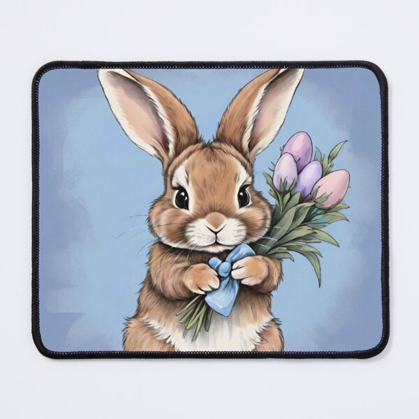 Item preview, Colorful Festive Easter Eggs Easter Bunny Spring Flowers Version 201 designed and sold by DreamingAwake1.