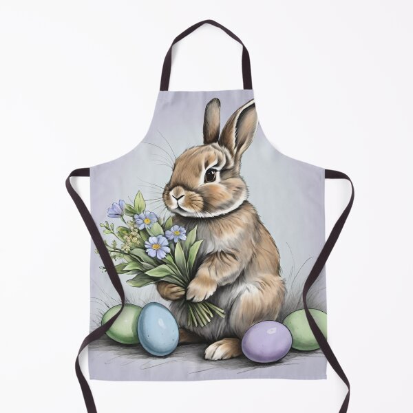 Item preview, Colorful Festive Easter Eggs Easter Bunny Spring Flowers Version 202 designed and sold by DreamingAwake1.