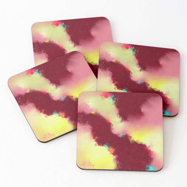 Item preview, Dreamweaver - Maroon Pink Yellow Abstract designed and sold by Joey Santiago.