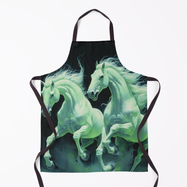 Item preview, Wild neon ghost horses racing into the night designed and sold by liana campbell.