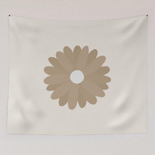 Item preview, Beige Brown Daisy designed and sold by wonderxwander.