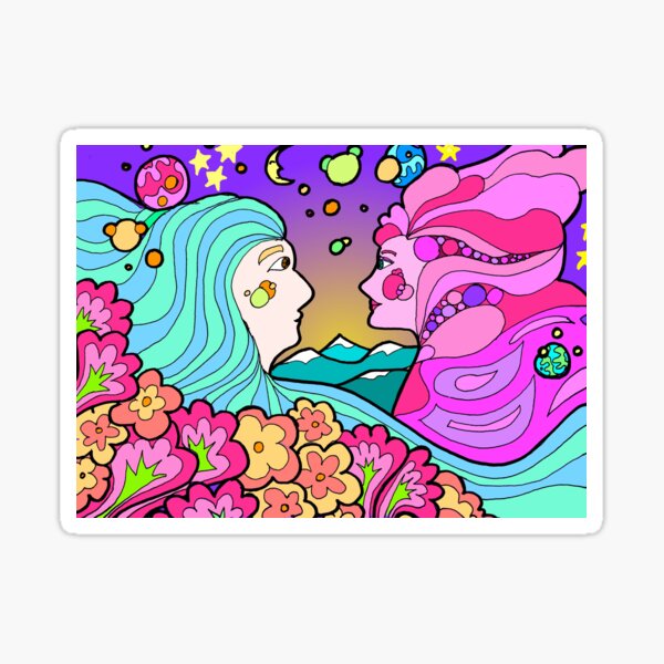 Psychedelic Lovers Sticker
