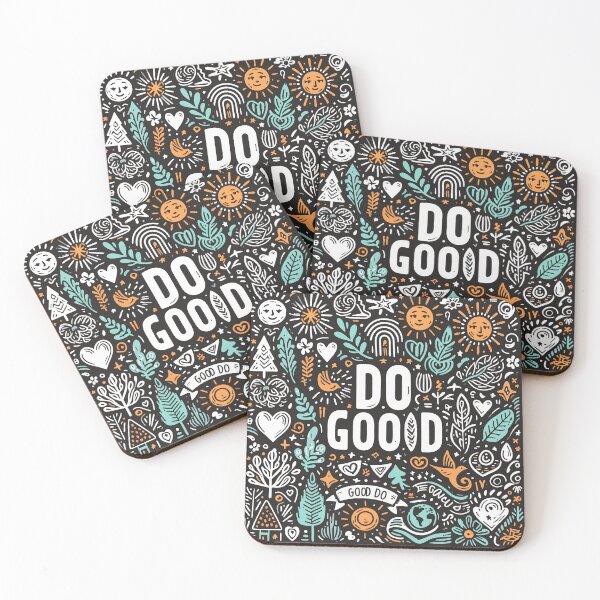 Item preview, Do Good” - Inspirational Artwork with Nature and Cosmic Elements designed and sold by Designowner.