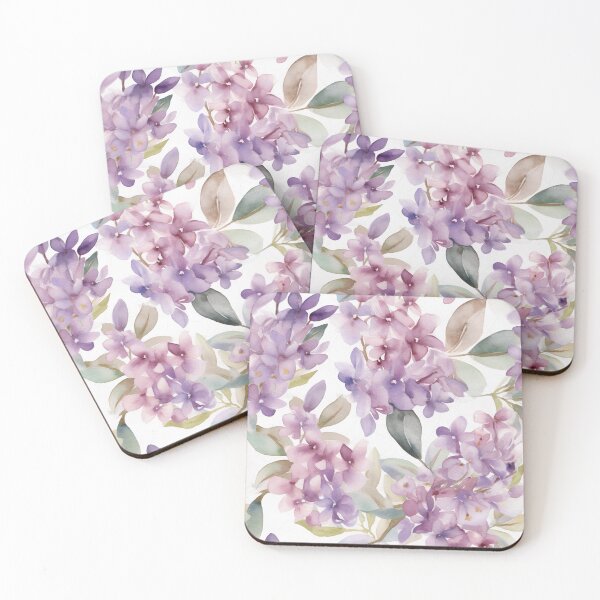 Item preview, lilac flowers, watercolor designed and sold by elegantpaterns.